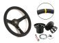 Preview: Set Luisi Mirage Sportlenkrad Leder schwarz geschüsselt & Nabe Audi A3 1996-2003 W7317